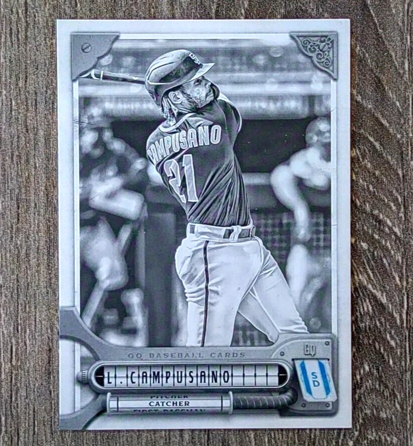 Luis Campusano 2022 Topps Gypsy Queen Baseball #94 Black & White Parallel /50
