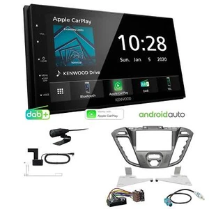 Kenwood Radio Apple CarPlay für Ford Tourneo Transit Custom Phönix matt silber - Bild 1 von 6