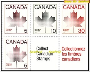 CANADA 1982 CANADIAN MAPLE LEAF COLLECT MINT FV FACE 50 CENT MNH 30C STAMP SET - Picture 1 of 2