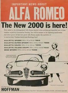 1960 Alfa Romeo Giulietta Super Spider Veloce Coupe Photo Original Print Ad - Picture 1 of 2