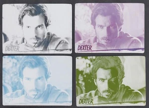 DEXTER SEASON 7 & 8 Breygent PRINTING PLATE SET BASE CARD #21 ALL 4 COLORS - Picture 1 of 3