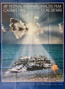 CANNES FILM FESTIVAL ORIGINAL 1995 POSTER 63" X 47" - Picture 1 of 1