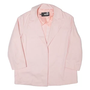 LOVE MOSCHINO Womens Blazer Jacket Pink UK 8 - Picture 1 of 6