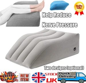 Inflatable Elevation Wedge Leg Foot Rest Raiser Support Pillow Cushion with Pump - Picture 1 of 17
