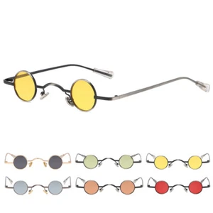 Polarisierte Lennon kleine runde Sonnenbrille Damen Herren Kreis 90er Hippie Sonnenbrille - Bild 1 von 18