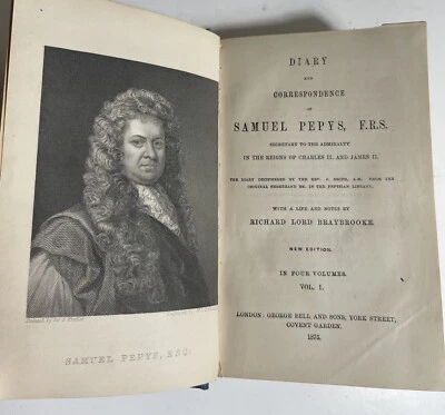 Diary And Correspondence Of Samuel Pepy’s F.R.S. 1875 Foto 1 de 4