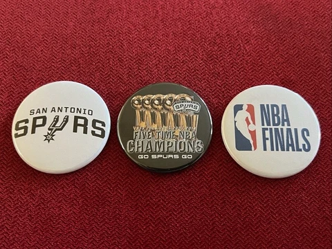 San Antonio Spurs 5-time NBA Finals Champions 3 x 1.75" fridge magnets Cover