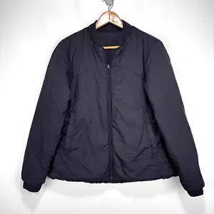 Lululemon Down & Around Bomber Puffer Jacket Reversible Black Women Large *READ - Picture 1 of 13