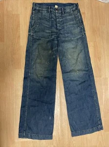 DOBLE RL RRL Carpintero29/32 Azul Pierna Recta Nuevo Mono Vaqueros - Imagen 1 de 9