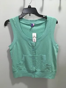Nuevo con etiquetas Teal Emma & Sam Button Chaleco Mujer Talla M - Imagen 1 de 5