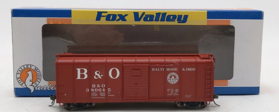 Fox Valley Models 30327 HO Scale B&O Wagontop Boxcar #380645 LN/Box - Image 1 of 4