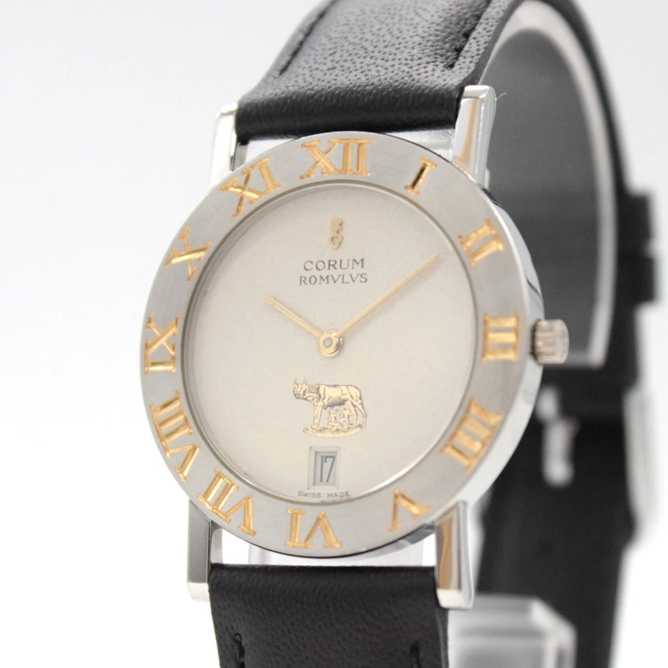 [NEAR MINT] CORUM ROMVLVS 43.901.21 Swiss Navy Band Qz Men Watch From JAPAN A030 - Image 1 of 4