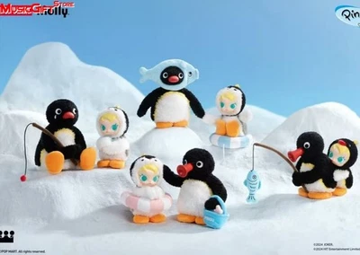 Baby Molly × PINGU Happy Fishing Series Peluche Confirmado Caja Ciega Figura #TAZAS Foto 1 de 4