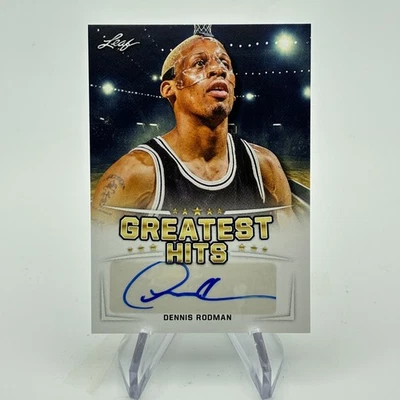 Baloncesto Dennis Rodman Auto 2015 Leaf Greatest Hits #GH-DR1 Foto 1 de 2