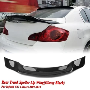 Rear Trunk Spoiler Wing Kit Decor For Infiniti G37 4 Door Sedan 2009-2013 Black - Picture 1 of 14