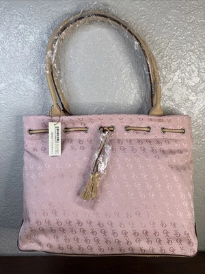 Bolso de mano con borla de XOXO de cuero sintético con estampado rosa Bolso de hombro Foto 1 de 4