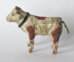 Antiguo alemán Putz Erzgebirge palo pierna vaca corral arte popular americano granero - Imagen 1 de 4