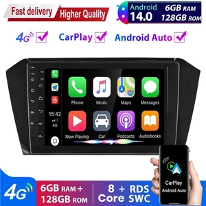 4G Für VW Passat B8 2015-2020 Android14 Autoradio 8-Kern CarPlay 6+128G GPS NAVI - Foto 1 di 13