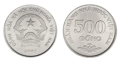 Vietnam 500 Dong, 2003, KM #74, Mint - Image 1 of 3