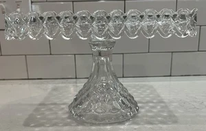 Porta torte vintage Fostoria American Clear Square in ottime condizioni - BELLISSIMO - Foto 1 di 5