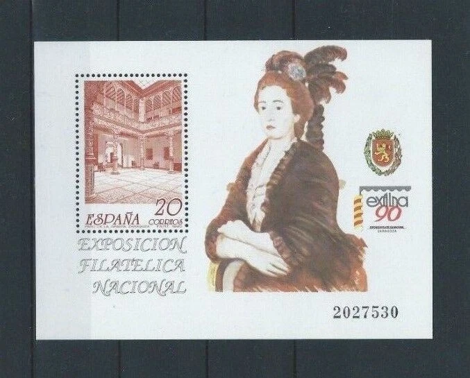Hoja bloque EXFILNA 1990. Edifil 3068 ** MNH - Imagen 1 de 1
