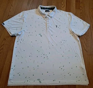 Polo William Murray Clover Still Got Em stampa all over golf bianca XXL 2XL - Foto 1 di 12