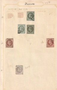 Page of Classic France Stamps 1863-1870 - Picture 1 of 1
