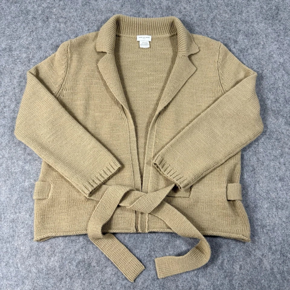 Dries Van Noten Long Sleeve Cardigan For Women's Size Large Beige Cashmere Wool - Image 1 of 4