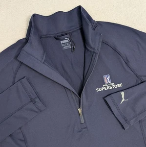 NEW PGA Tour Women's XL 1/4 Zip Performance Stretch Long Sleeve Puma Navy Blue - Picture 1 of 6