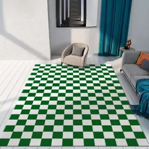 2024 New Creative Checkered Carpet Modern Large Bedroom Area Rug Door Floor Mat - Picture 1 of 14