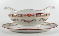 FRAUREUTH Germany Gravy Boat with Attached Underplate Standish 