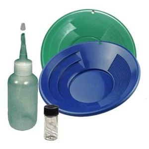 Kit de panorámica de sartén de oro verde y azul de 10" con olfateador y vial - Imagen 1 de 5