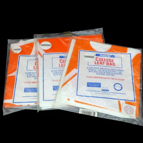 3 Vintage Tennessee Vols Volunteers College Leaf Bags 56"x60" Yard Decor UT Logo Cover