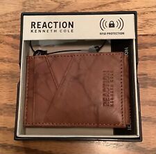 Kenneth Cole REACTION Men's RFID Front Pocket Wallet TAN