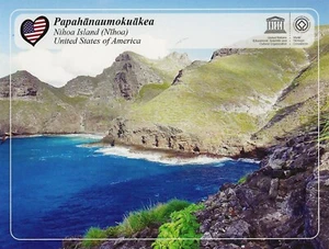 Postcard HI Nihoa Island Hawaiian Archipelago (Papahanaumokuakea) WHS Unesco MNT - Picture 1 of 2