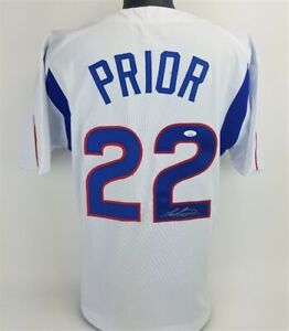 Mark Prior Signed Chicago Cubs Jersey (JSA COA) Current Dodgers Pitching Coach
