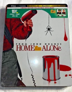 PRICE DROP Home Alone 4K UHD Blu-ray Limited Edition Steelbook Best Buy RARE OOP - Picture 1 of 4