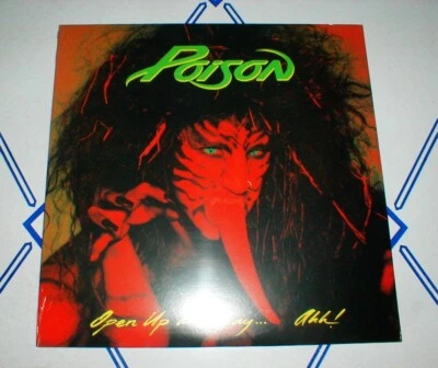 POISON 2018 "Open Up & Say Ahh" LP Limited Edition GREEN VINYL 1000 pressings NM - Image 1 of 3