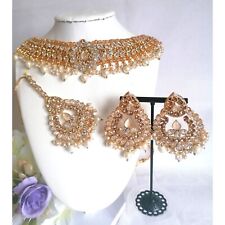 Pakistani Indian Zarcoon Choker Set Wedding Party Jewellery For Womens UK