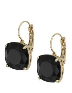 Kate Spade Square Drop Leverback Earrings,Black - New W/ Tag, For Holiday Gifts - Picture 1 of 3