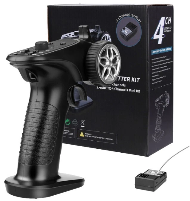 RC Controller Radio Sender & Empfänger Set 2,4 GHZ 3CH + eingebaute ausfallsicher.  - Bild 1 von 4