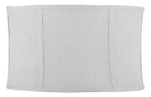 Cal LightingSH-1403 9 in. Side Drum Softback Fabric Lamp Shade - White