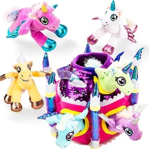 JOYIN Einhorn Plüsch Schloss Haus mit 6 Einhörnern Plüschtiere Stofftier Unicorn - Bild 1 von 7
