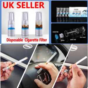 BUY 1 GET 1 Free ! 100 x Disposable Cigarette Filter Smok Reduce Tar Filtration - Picture 1 of 5
