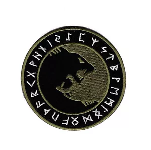 Viking Odin Úlfhédnar No Mercy Only Violence Wolf Odin God Hook Patch - Picture 1 of 1