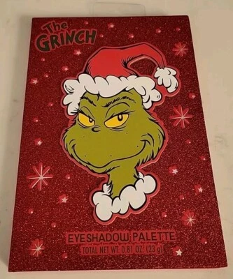 Dr Seuss The Grinch - 12 Shade Eyeshadow Palette With Mirror & Glittery Cover - Image 1 of 2