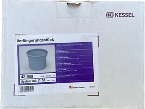 Kessel 48988 Verlängerungsstück Höhe 175 mm mit Lippendichtung NEU & OVP 1 Stück - Bild 1 von 4
