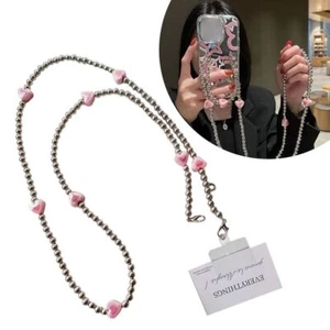 Gradient Love Heart Phone Chain for For iPhone/Samsung For iPhone/Samsung - Photo 1/8