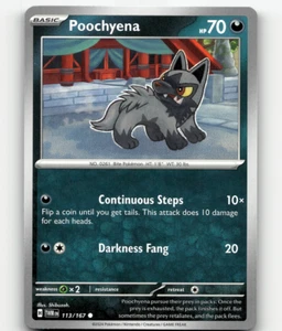 Poochyena Pokemon • Common • 113/167 Twilight Masquerade - Picture 1 of 1