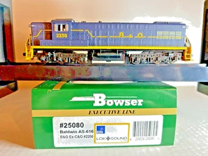 BOWSER #25080 Baltimore & Ohio Baldwin AS616 Diesel Loco #2250 con CCC y sonido - Imagen 1 de 2